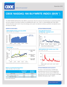 CBOE NASDAQ-100 BUYWRITE INDEX (BXN ) November 2013