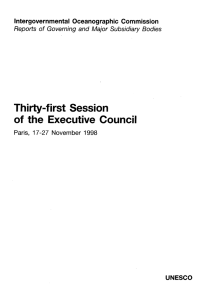 Thirty-first Session of  the  Executive  Council