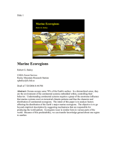 Marine Ecoregions
