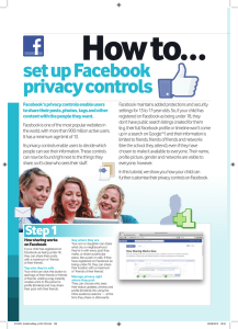 how to… set up Facebook privacy controls