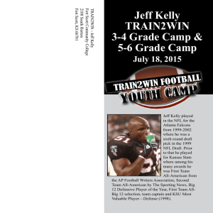 Jeff Kelly TRAIN2WIN 3-4 Grade Camp &amp;