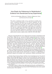 How Elastic Are Preferences for Redistribution?