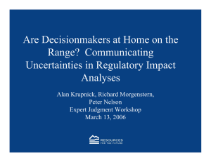 Are Decisionmakers at Home on the Range?  Communicating Analyses