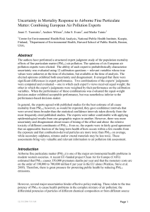 Uncertainty in Mortality Response to Airborne Fine Particulate