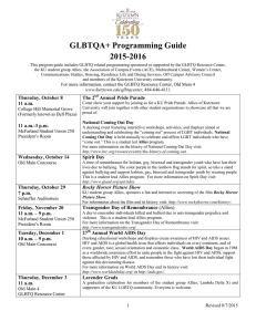 GLBTQA+ Programming Guide 2015-2016