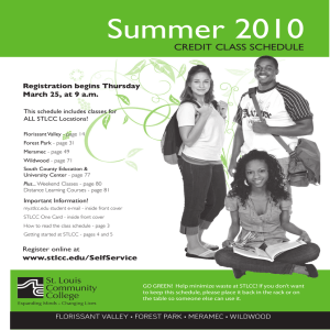 Summer 2010 CREDIT CLASS SCHEDULE Registration begins Thursday March 25, at 9 a.m.