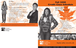 Fall 2008 Credit Class Schedule