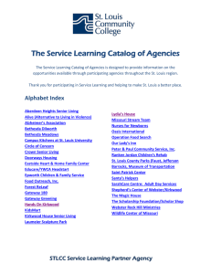 The Service Learning Catalog of Agencies