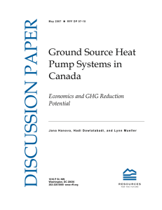 DISCUSSION PAPER Ground Source Heat Pump Systems in