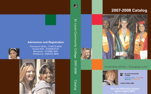 2007-2008 Catalog St. Louis Community
