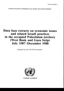 Data  base  extracts  on  econoInic ... and  related  Israeli  practices