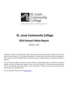 St. Louis Community College  2014 Annual Safety Report October 1, 2014