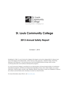 St. Louis Community College 2013 Annual Safety Report