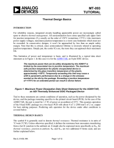 MT-093 TUTORIAL  Thermal Design Basics