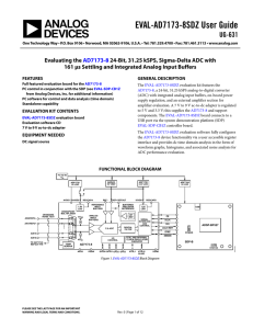 EVAL-AD7173-8SDZ User Guide UG-631