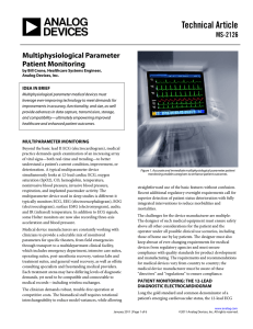 Technical Article Multiphysiological Parameter Patient Monitoring MS-2126