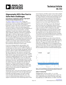 Technical Article Gigasample ADCs Run Fast to MS-2702