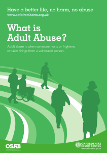 What is Adult Abuse? Have a better life, no harm, no abuse