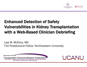 Enhanced Detection of Safety Vulnerabilities in Kidney Transplantation