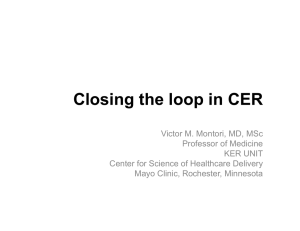 Closing the loop in CER
