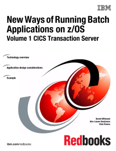 New Ways of Running Batch Applications on z/OS Front cover