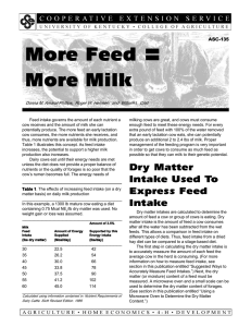 = More Feed More Milk ASC-135