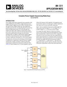 AN-1311 APPLICATION NOTE  Complex Power Supply Sequencing Made Easy