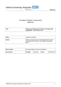 TB2012.05 Trust Board: Thursday 12 January 2012