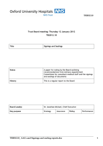 TB2012.10 Trust Board meeting: Thursday 12 January 2012