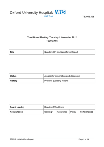TB2012.105 Trust Board Meeting: Thursday 1 November 2012 Title