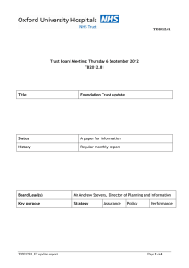 TB2012.81  Trust Board Meeting: Thursday 6 September 2012 Title
