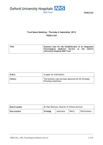 TB2012.84  Trust Board Meeting : Thursday 6 September 2012