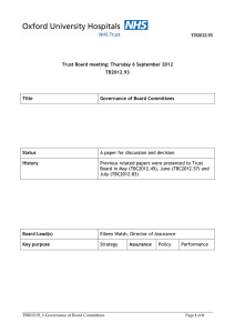 TB2012.93  Trust Board meeting: Thursday 6 September 2012 Title