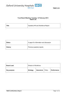 TB2013.30 Trust Board Meeting: Tuesday, 12 February 2013 Title