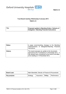 TB2013.15 Trust Board meeting: Wednesday 9 January 2013