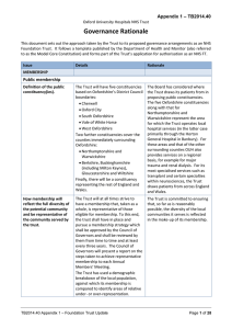 Governance Rationale Appendix 1 – TB2014.40