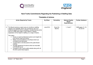 Hard Truths Commitments Regarding the Publishing of Staffing Data