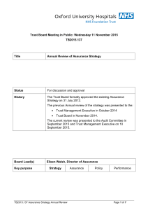 Trust Board Meeting in Public: Wednesday 11 November 2015 TB2015.137 Title