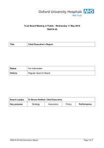Trust Board Meeting in Public:  Wednesday 11 May 2016 TB2016.39 Title