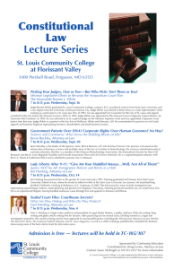 Constitutional Law Lecture Series St. Louis Community College