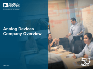 Analog Devices Company Overview  04/07/2015
