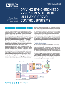 DRIVING SYNCHRONIZED PRECISION MOTION IN MULTIAXIS SERVO CONTROL SYSTEMS