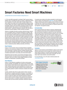 Smart Factories Need Smart Machines  | Join