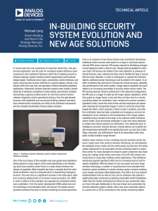IN-BUILDING SECURITY SYSTEM EVOLUTION AND NEW AGE SOLUTIONS TECHNICAL ARTICLE