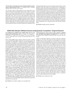 Although, high production can have antagonistic genetic effects on other 176