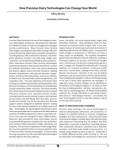 ABSTRACT INTRODUCTION Across the globe, the trend toward fewer, larger dairy