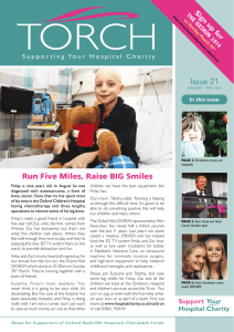 TORCH Issue 21 Run Five Miles, Raise BIG Smiles Sig