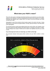 What does your HbA1c mean? Oxfordshire Children’s Diabetes Service