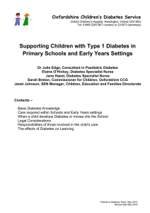Oxfordshire Children’s Diabetes Service