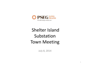Shelter Island Substation Town Meeting July 8, 2014